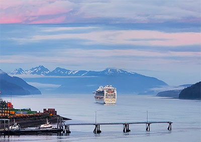 Princess Alaska Cruise Departing the Port of Juneau