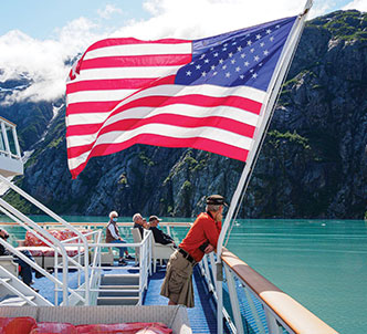 American Cruise Line in Endicott Arm Alaska