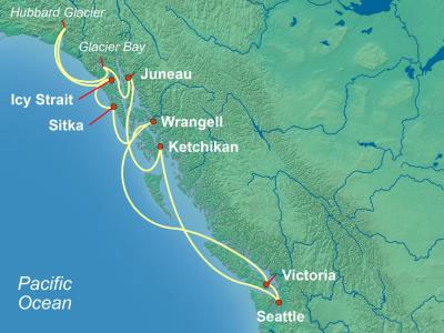 Cunard Alaska Cruise round trip Seattle