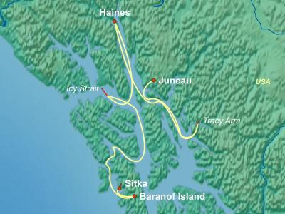 National Geographic Alaska Expedition Map