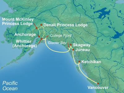 Princess Alaska Cruise Tour EA6