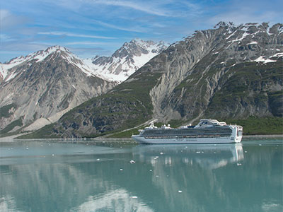 Princess Cruise Ship in Glacier Bay