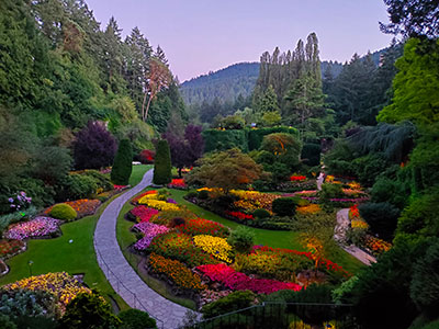 Victoria Butchart Gardens evening shore excursion